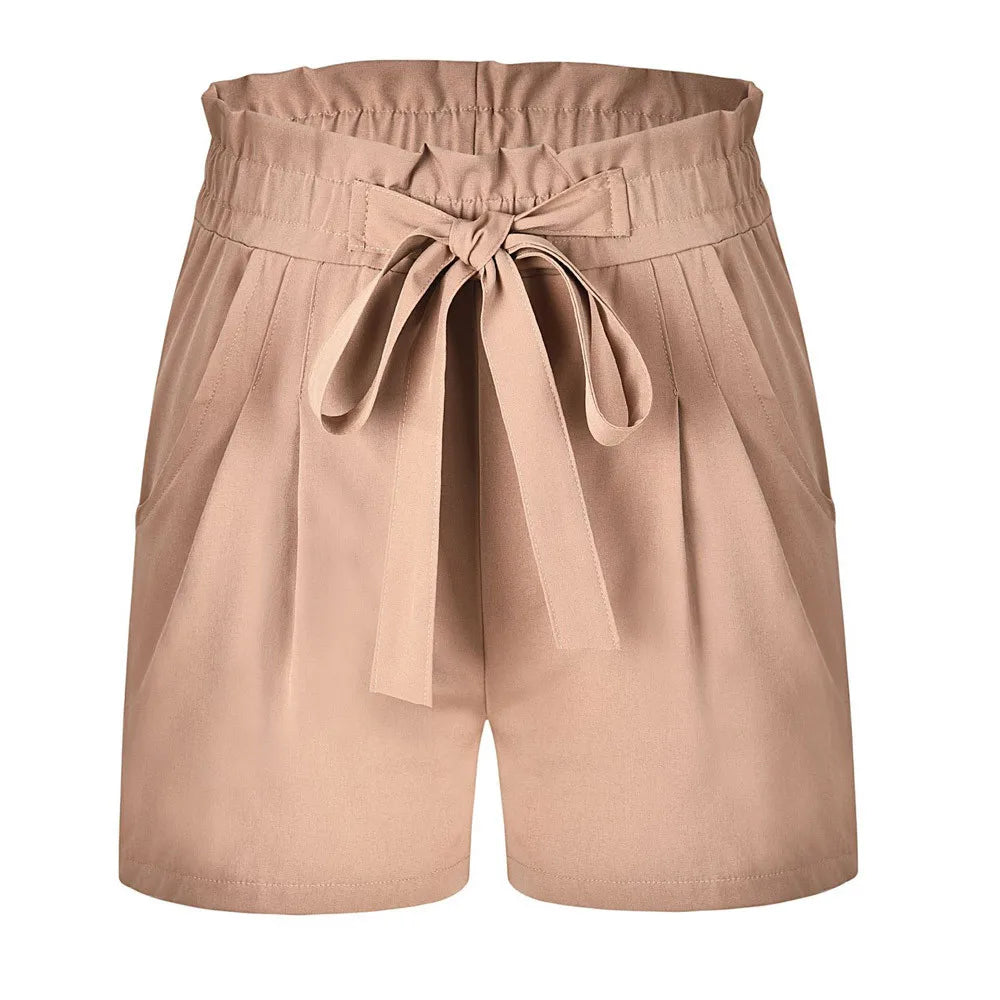 Shorts casuais retrô feminino