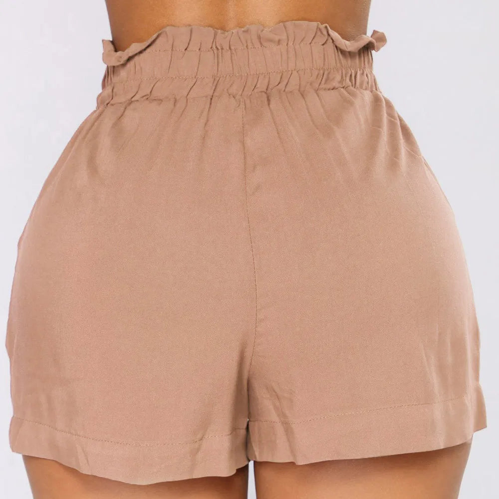 Shorts casuais retrô feminino