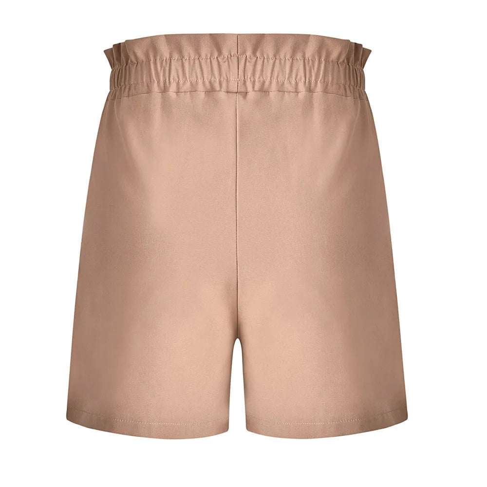 Shorts casuais retrô feminino